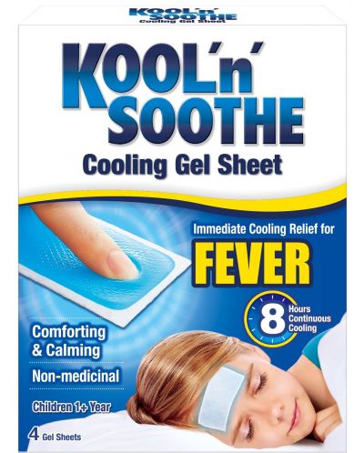 Fever Лепенки при температура, 4 броя, Kool 'n' Soothe - 1