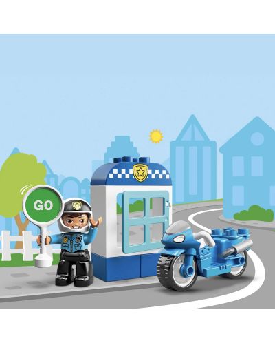 Конструктор Lego Duplo - Полицейски мотоциклет (10900) - 4
