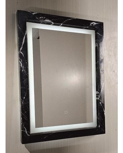 LED Огледало за стена Inter Ceramic - ICL 8060BM, 60 x 80 cm, черен мрамор - 1