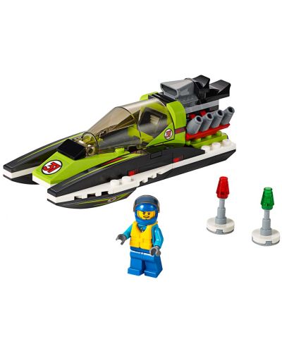 Конструктор Lego City - Състезателна лодка (60114) - 4