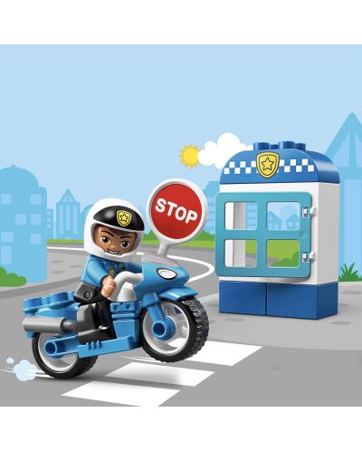 Конструктор Lego Duplo - Полицейски мотоциклет (10900) - 5
