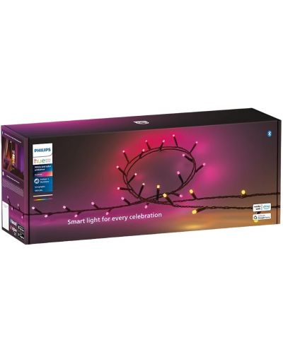 LED Лампички Philips - Hue Festavia, 500 броя, IP54, 28W, 40 m, цветни - 1