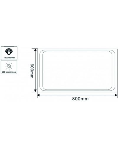 LED Огледало за стена Inter Ceramic - ICL 1594, 60 x 80 cm - 2