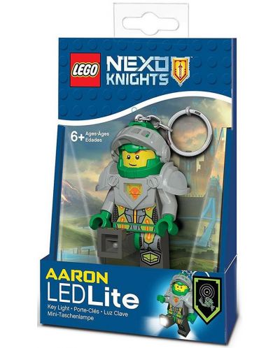 Мини ключодържател Lego Nexo Knights - Aaron, с LED светлина - 1