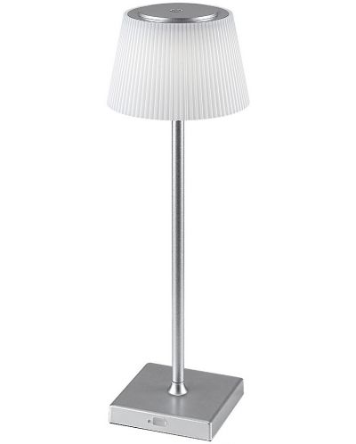 LED Настолна лампа Rabalux - Taena 76010, IP 44, 4 W, димируема, сребърна - 2
