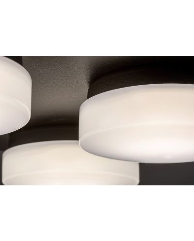 LED Плафон Rabalux - Attichus 75004, IP 44, 21 W, черен мат - 4