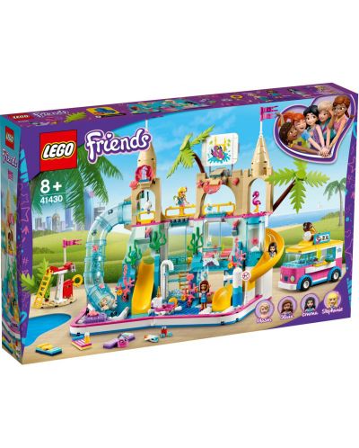 Конструктор Lego Friends - Летни забавления във водния парк (41430) - 1