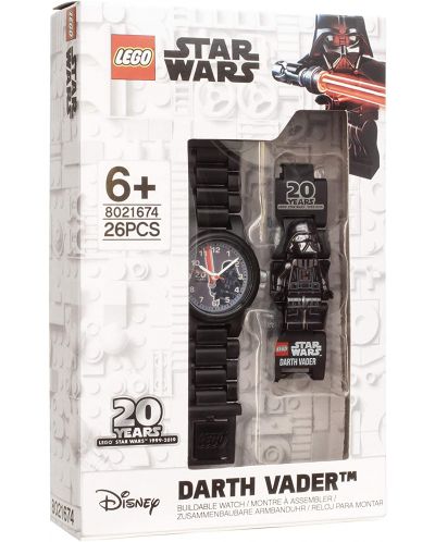 Ръчен часовник Lego Wear - Star Wars, Darth Vader - 4