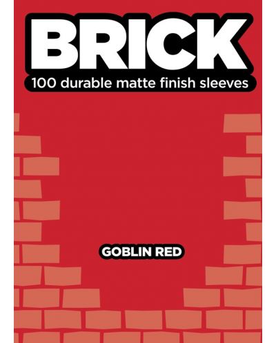 Legion Standard Size "Brick Sleeves" - Goblin Red (100) - 1