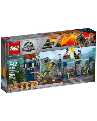 Конструктор Lego Jurassic World - Нападение на дилофозавър (75931) - 1