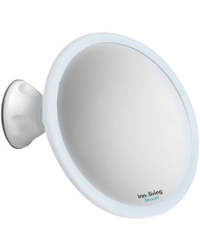 LED Козметично огледало Innoliving - INN - 804, Ø16 cm, 5Х увеличение - 1