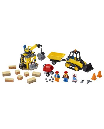 Конструктор Lego City Great Vehicles - Строителен булдозер (60252) - 3