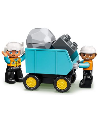 Конструктор LEGO Duplo Town - Камион и екскаватор (10931) - 6