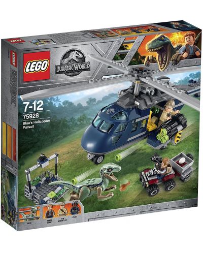 Конструктор Lego Jurassic World - Преследване с хеликоптер (75928) - 1