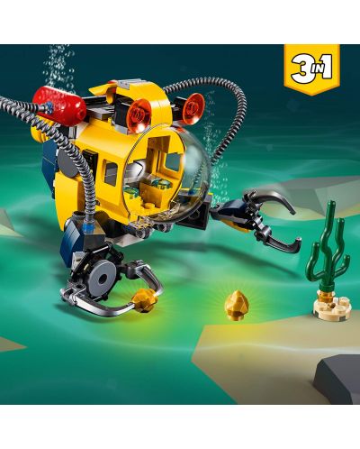 Конструктор LEGO Creator 3 в 1 - Подводен робот (31090) - 3