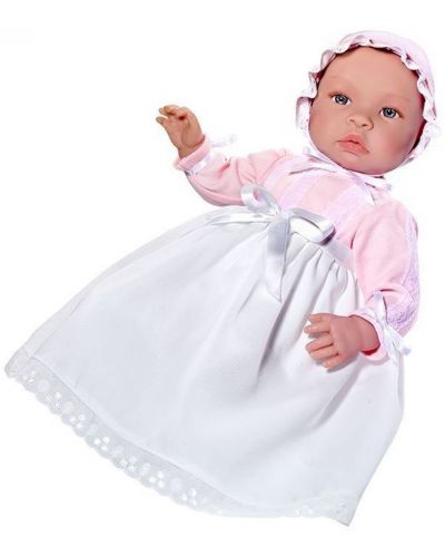 Кукла Asi - Бебе Лея, с дълга бяла рокля - 1