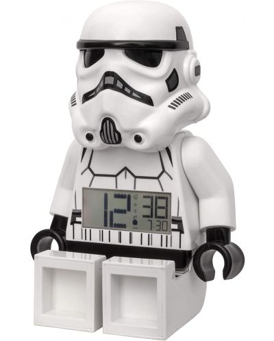 Настолен часовник Lego Wear - Star Wars,  Stormtrooper, с будилник - 4