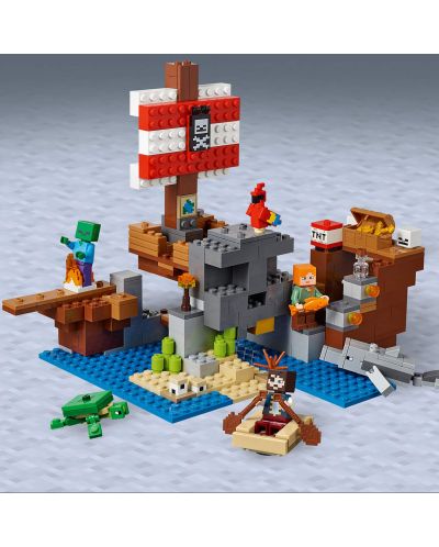 Конструктор Lego Minecraft - Приключение с пиратски кораб (21152) - 5