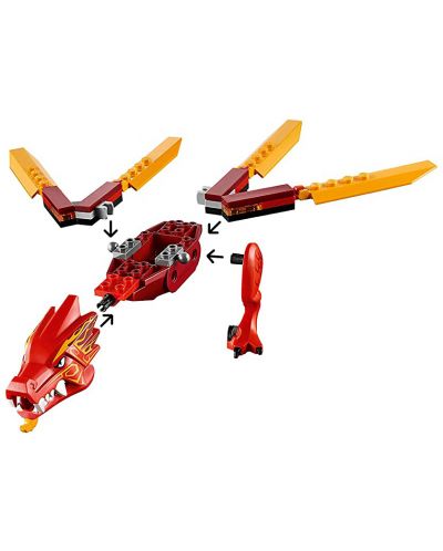 Конструктор Lego Ninjago - Огненият дракон на Кай (71701) - 5