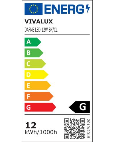 LED Аплик Vivalux - Dafne, IP 20, 12 W, 230 V, черен - 3