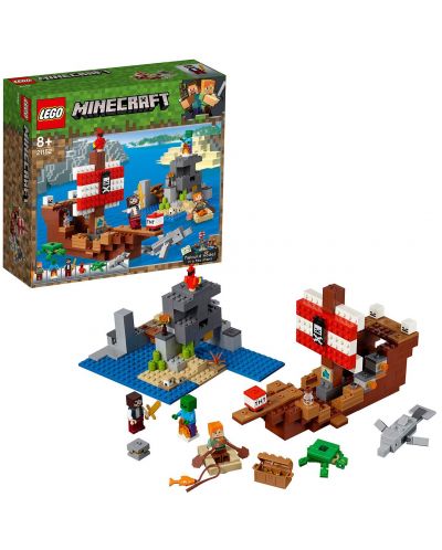 Конструктор Lego Minecraft - Приключение с пиратски кораб (21152) - 6