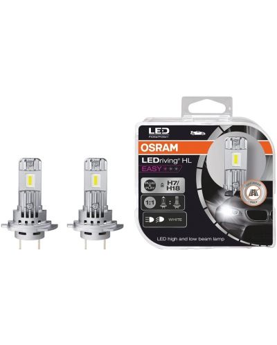 LED Автомобилни крушки Osram LEDriving - HL Easy, H7/H18, 16.2W, 2 броя - 2
