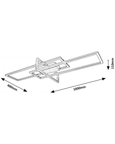 LED плафон Rabalux - Thabita 6867, 35W, 2500lm, 4000K, димируем - 3