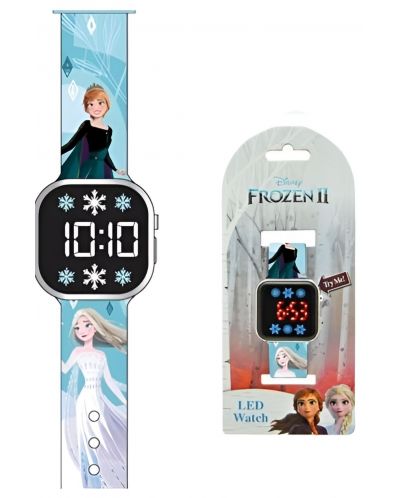 LED часовник Kids Euroswan - Frozen, Elsa and Anna - 1
