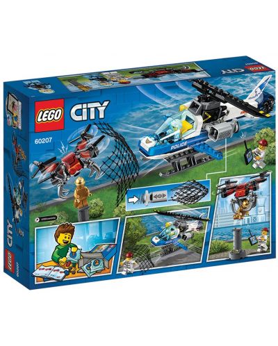Конструктор Lego City - Полиция в небето, преследване с дрон (60207) - 3
