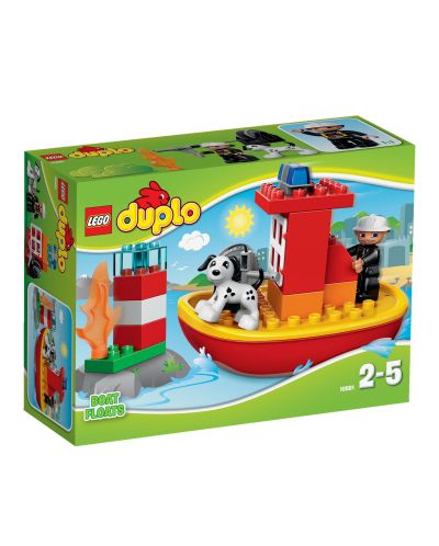 Конструктор Lego Duplo - Пожарникарска лодка (10591) - 1