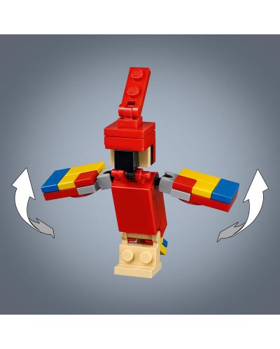 Конструктор Lego Minecraft - Голяма фигурка Стив с папагал (21148) - 1