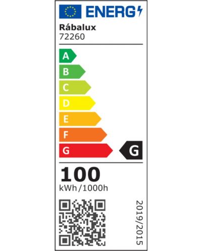 LED Пендел Rabalux - Grete 72260, IP20, 100W, 4450-11900lm, 3000K, черен - 8