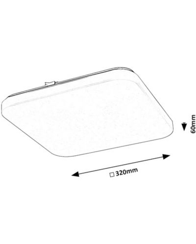 LED Плафон Rabalux - Vendel 71108, IP 20, 18 W, 230 V, бял - 5