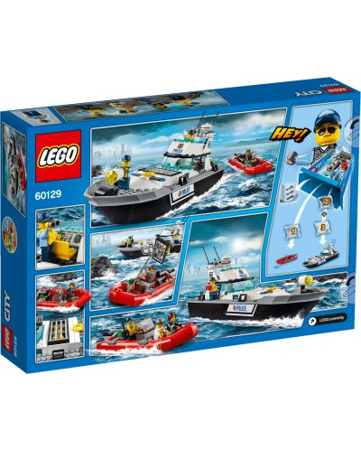 Конструктор Lego City - Полицейска патрулна моторница (60129) - 5