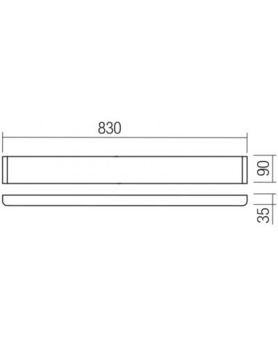 LED Аплик Smarter - Pepas 01-3207, IP20, 240V, 30W, черен мат - 2