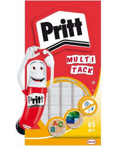 Лепенки за многократна употреба Pritt - Multi Fix, 65 броя - 1