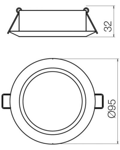 LED Луна за вграждане Smarter - MT 138 70351, IP44, 240V, 7W, бял мат - 3