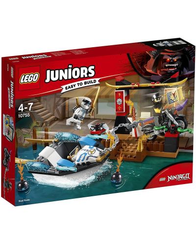 Конструктор Lego Juniors - Преследване с лодката на Zane (10755) - 1