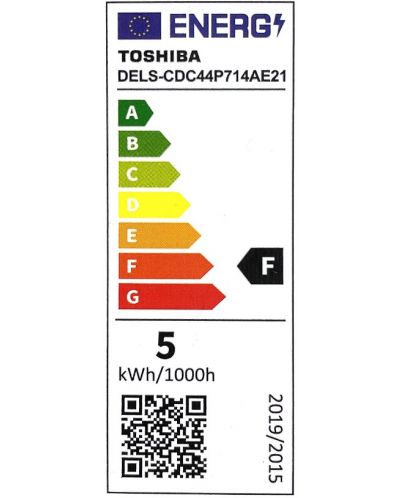 LED крушка Toshiba - 4.7=40W, E14, 470 lm, 6500K - 3