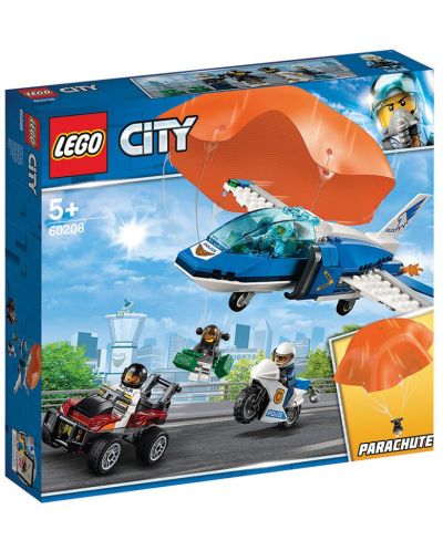 Конструктор Lego City - Полиция в небето, арест с парашут (60208) - 1