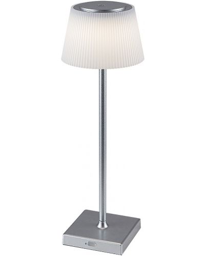 LED Настолна лампа Rabalux - Taena 76010, IP 44, 4 W, димируема, сребърна - 4