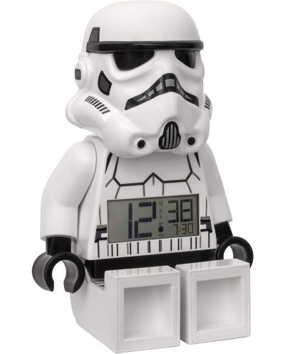 Настолен часовник Lego Wear - Star Wars,  Stormtrooper, с будилник - 5