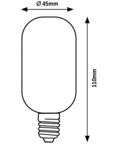 LED крушка Rabalux - E27, 5W, T45, 2700К, филамент - 3