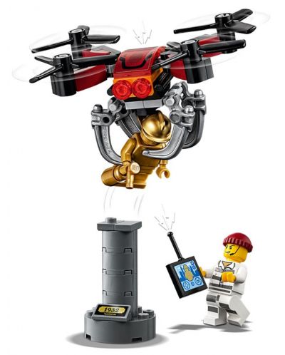 Конструктор Lego City - Полиция в небето, преследване с дрон (60207) - 8