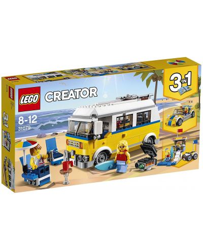 Конструктор Lego Creator - Слънчев микробус за сърф (31079) - 1