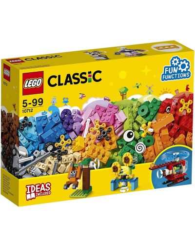 Конструктор Lego Classic - Тухлички и зъбни колела (10712) - 1