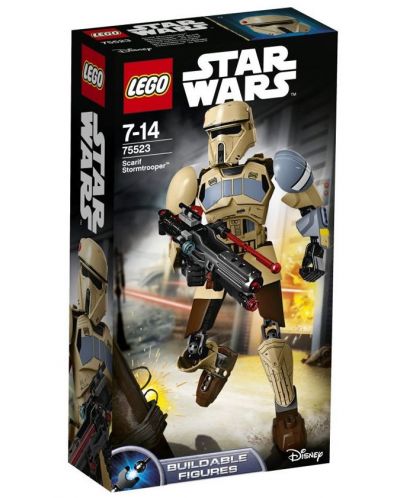 Сглобяема фигура LEGO Star Wars - Scarif Stormtrooper (75523)