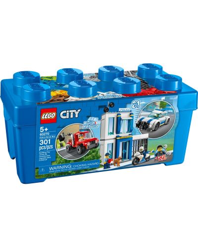 Конструктор Lego City - Полиция, в кутия във вид на тухличка (60270) - 1