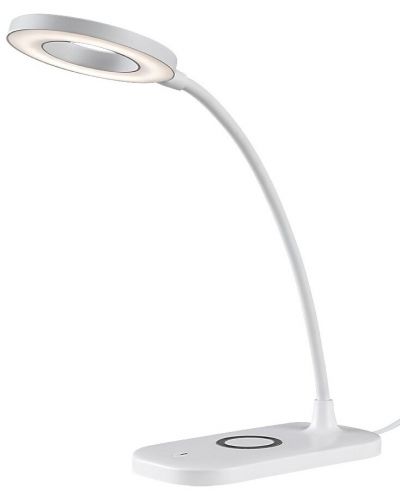 LED лампа с безжично зарядно Rabalux - Hardin, бяла - 2