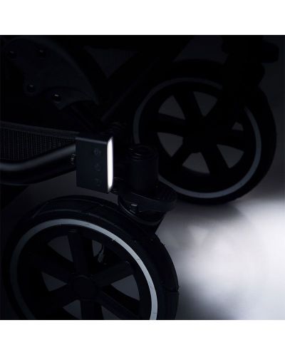 LED фар за детска количка ABC Design - С USB, черен - 7